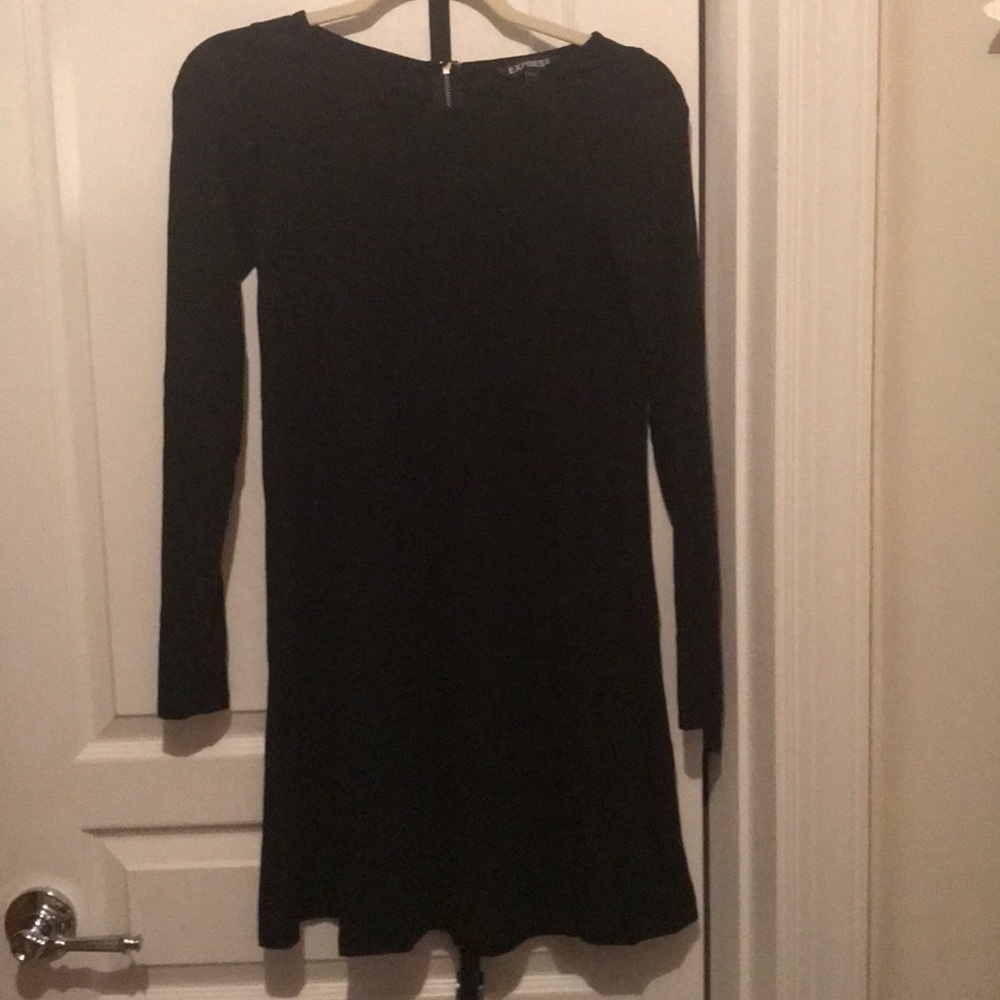 Black long sleeve Express dress